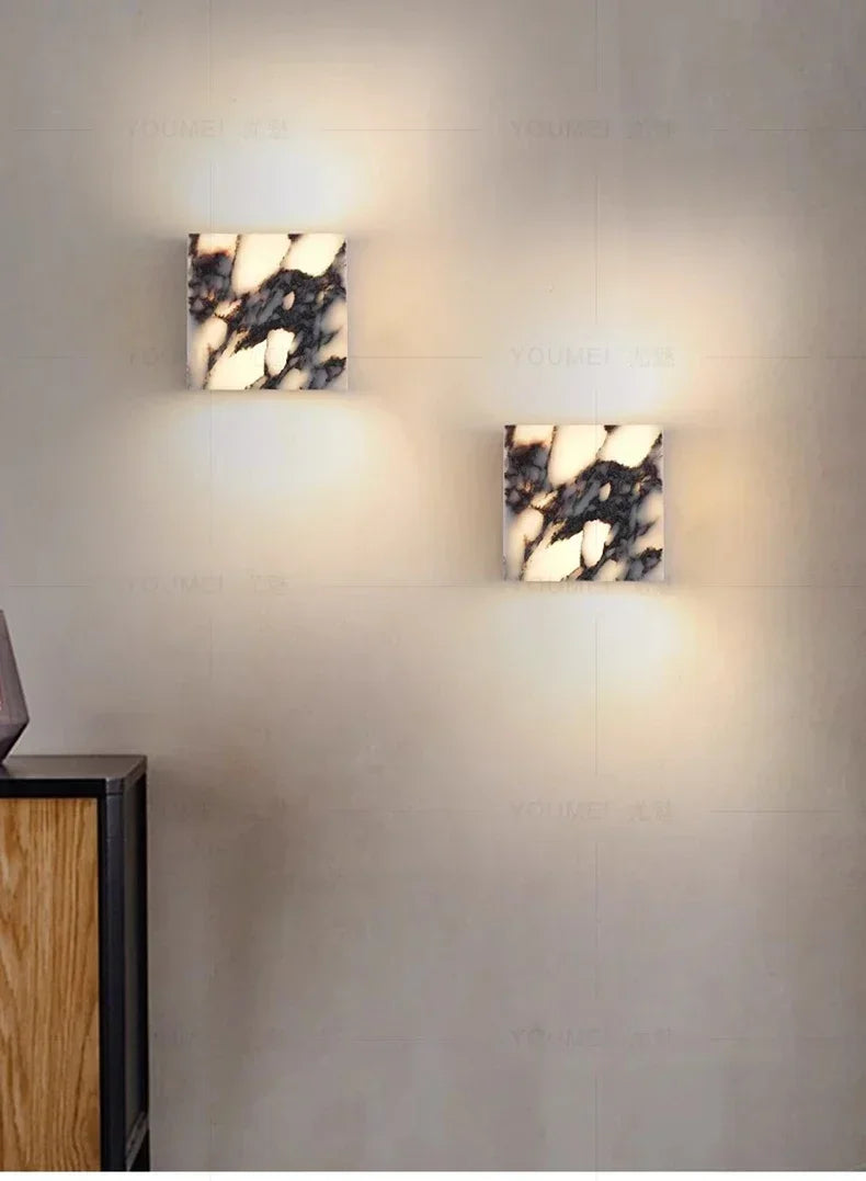 Persephone Purple Italian Marble Wall Light