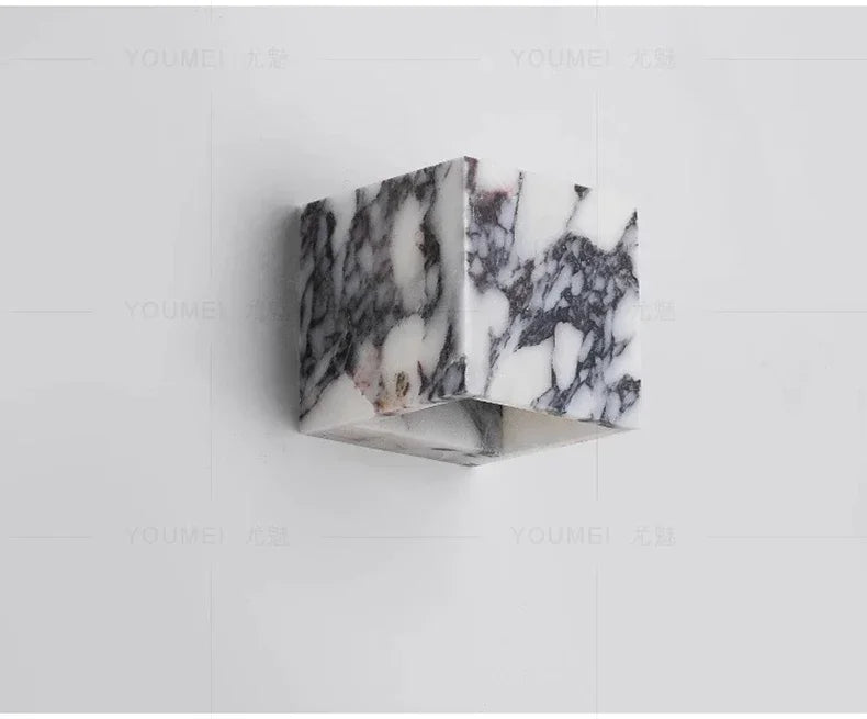 Persephone Purple Italian Marble Wall Light