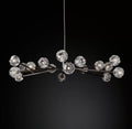 Boule De Cristal Clear/Smoke Round Chandelier 60"