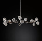 Boule De Cristal Clear/Smoke Round Chandelier 60"