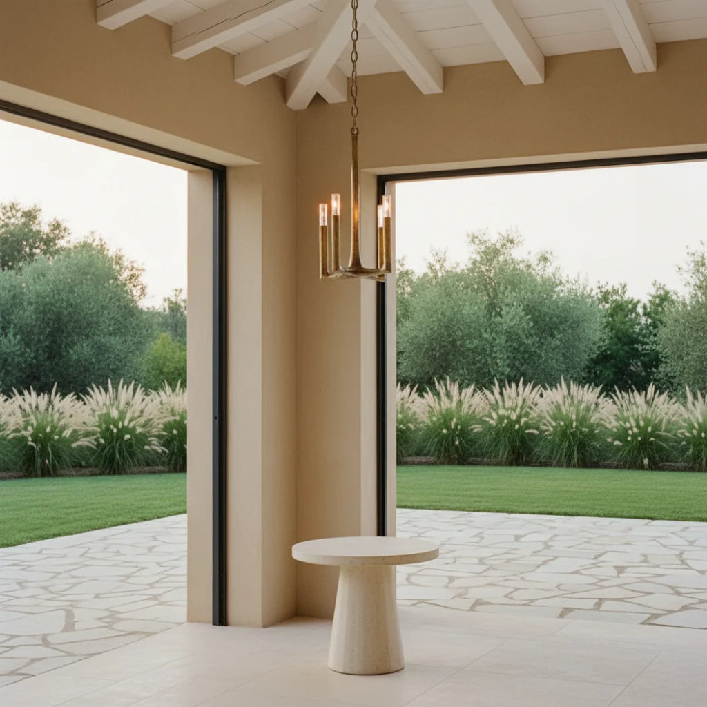 Thaddeus Forged Brass Pendant Light