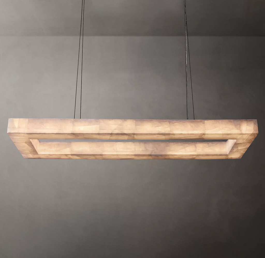 Rivage Rectangle Chandelier 54"