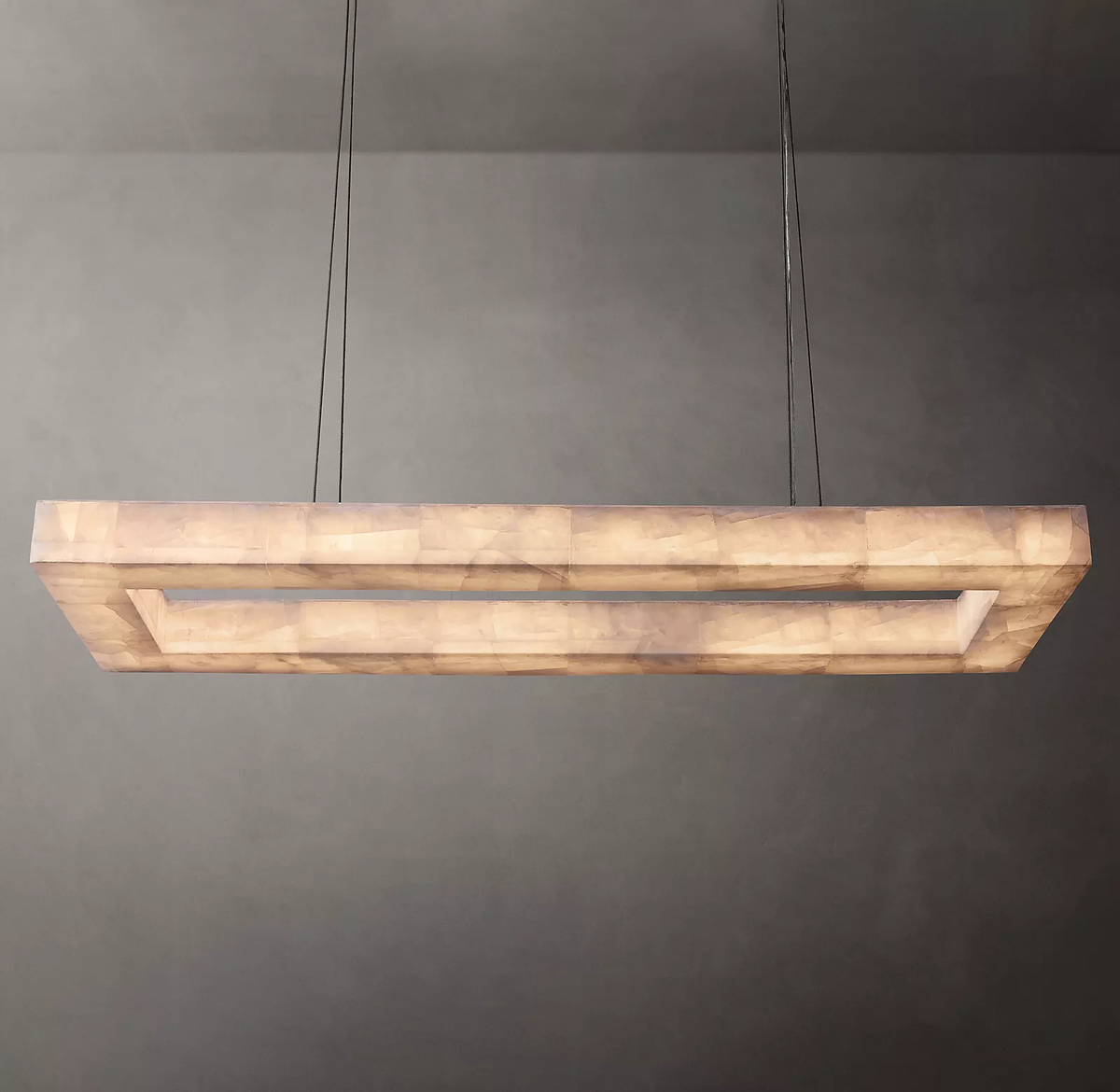 Rivage Rectangle Chandelier 54"