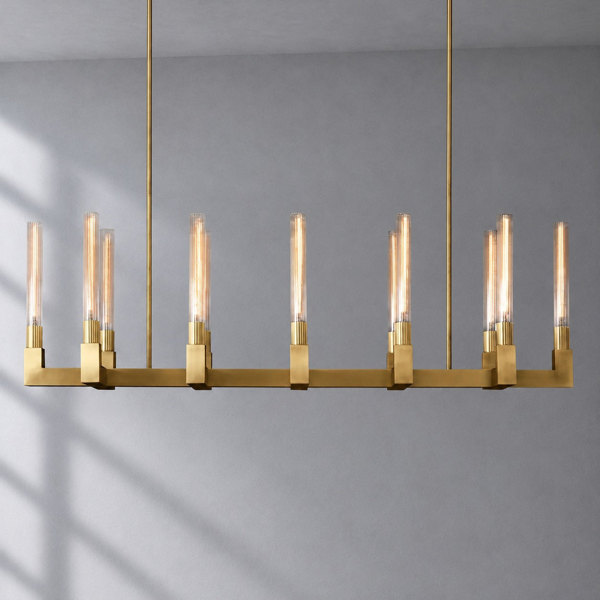 Cannele Candlestick Linear Chandelier 55"/67"