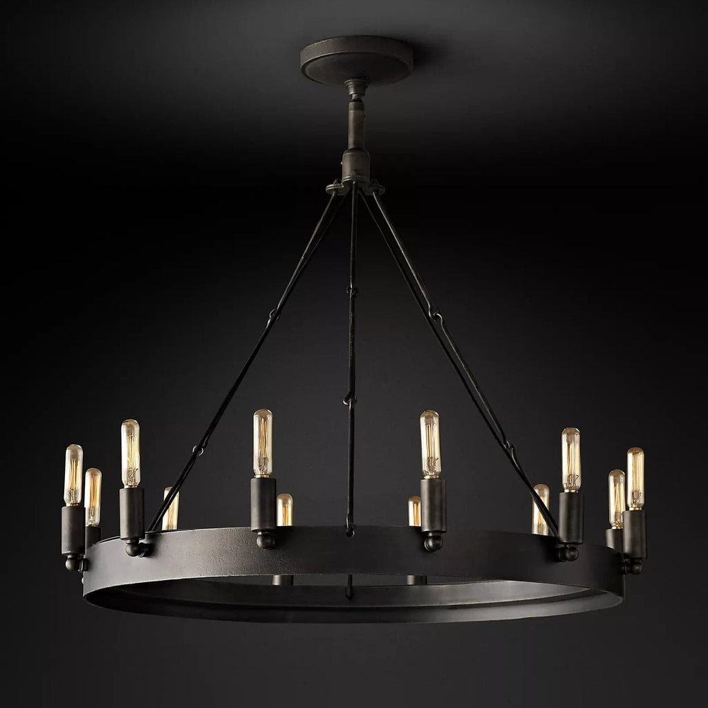 Filament Round Chandelier 63" 30-Light