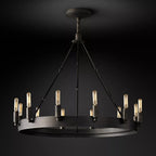 Filament Round Chandelier 63" 30-Light