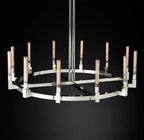 Cannele Candlestick Round Chandelier 36"/48"/60"/72"