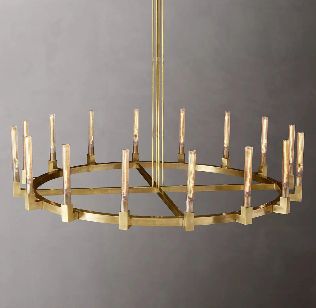 Cannele Candlestick Round Chandelier 36"/48"/60"/72"