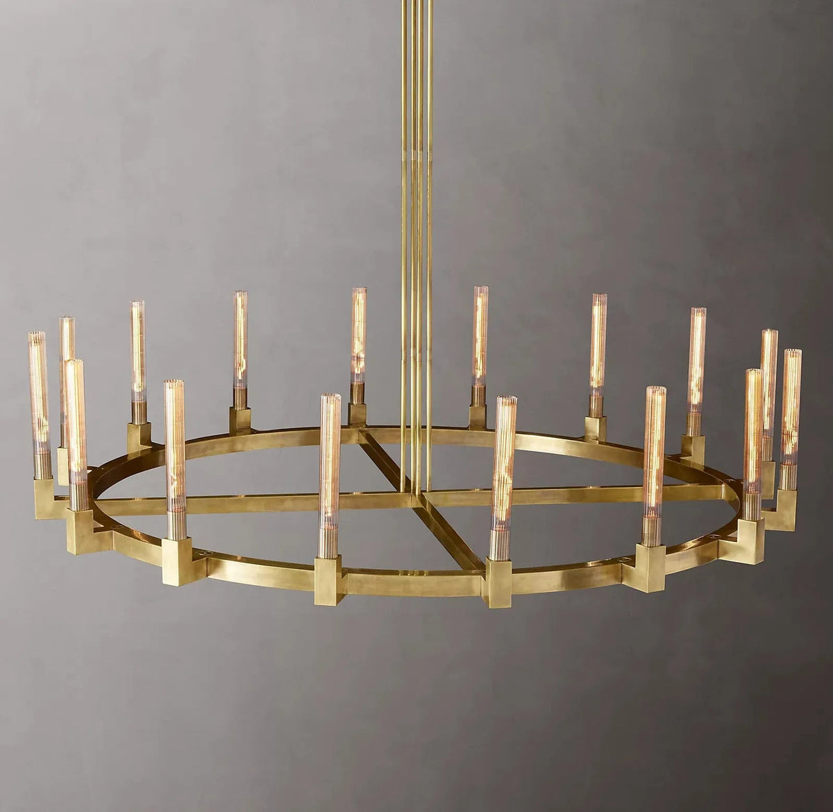 Cannele Candlestick Round Chandelier 36"/48"/60"/72"