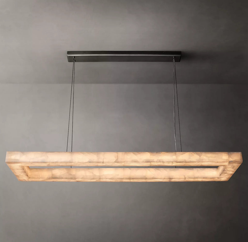 Rivage Rectangle Chandelier 72"
