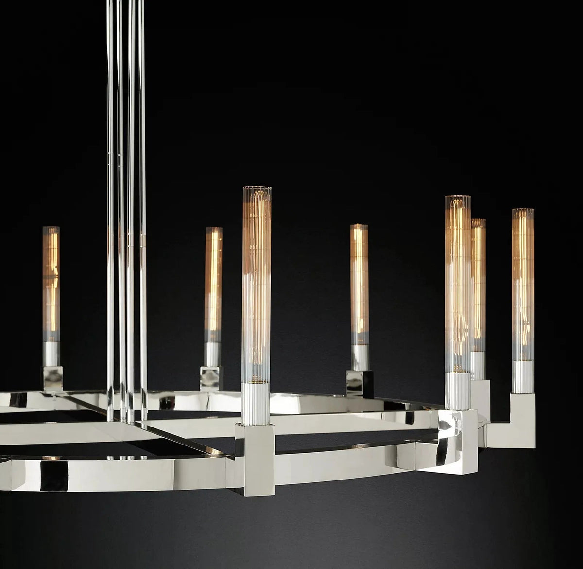 Cannele Candlestick Round Chandelier 36"/48"/60"/72"