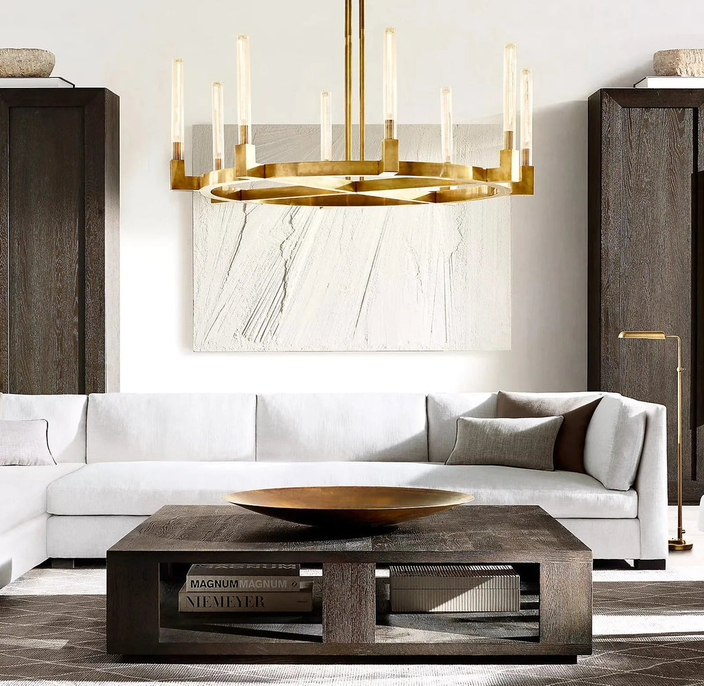 Cannele Candlestick Round Chandelier 36"/48"/60"/72"