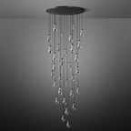 Rain Round Modern Chandelier Light 18"/36"/47"/60"