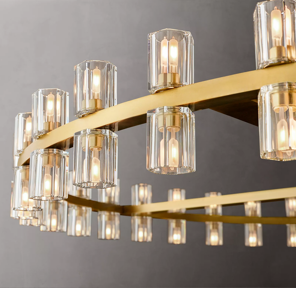 Arcachon LED Round Crystal Chandelier 60"