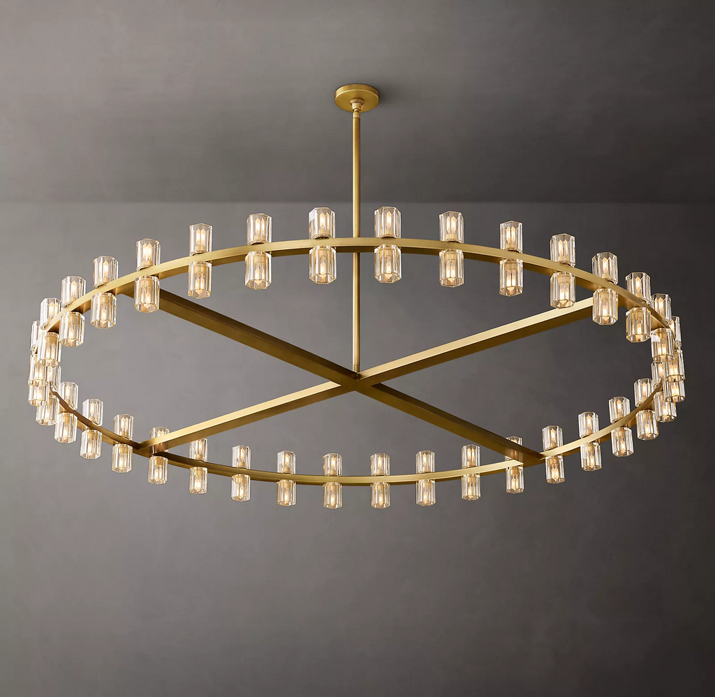Arcachon LED Round Crystal Chandelier 60"
