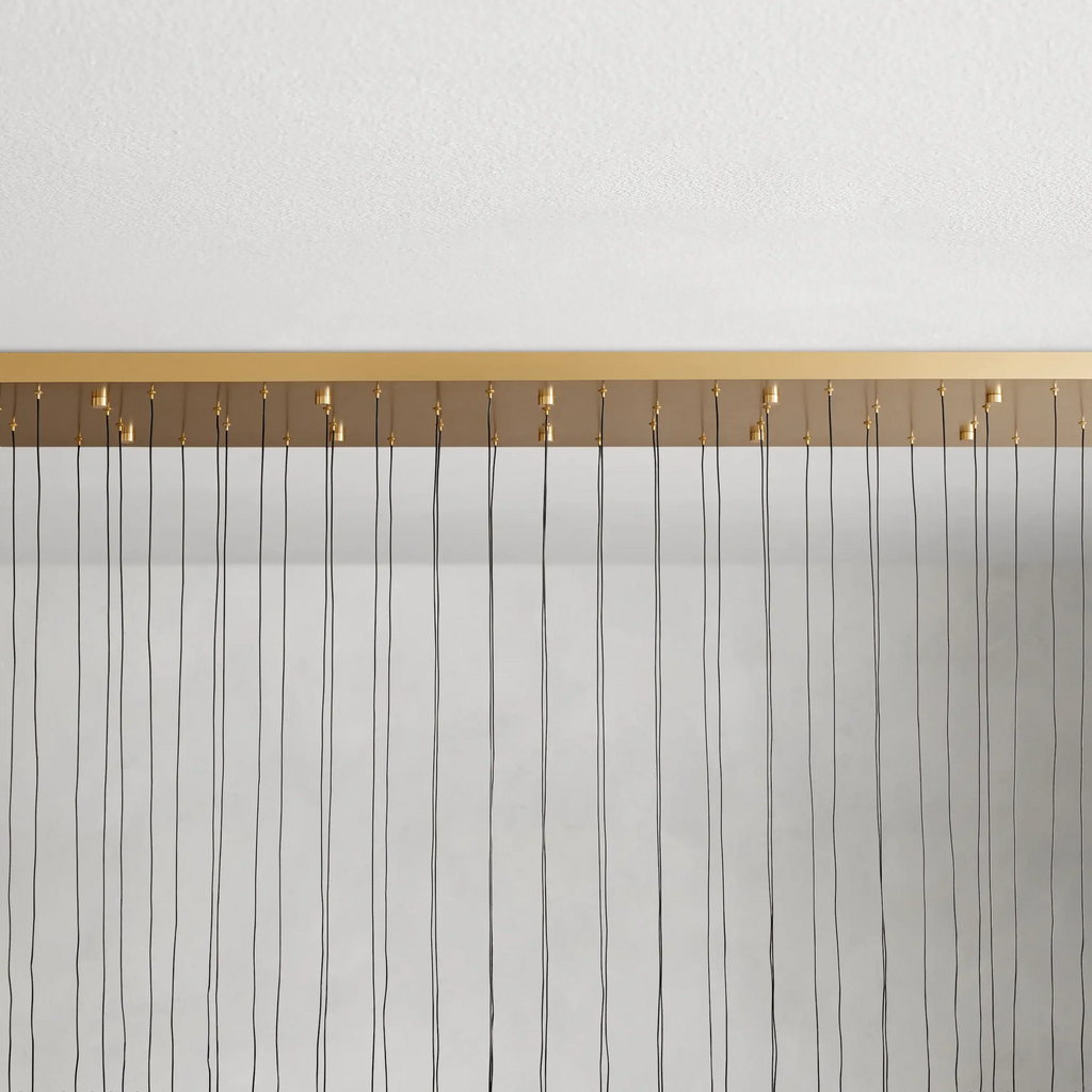 Solitaire Linear Crystal Chandelier 37"/50"/70"/87"/120"