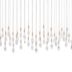 Solitaire Linear Crystal Chandelier 37"/50"/70"/87"/120"
