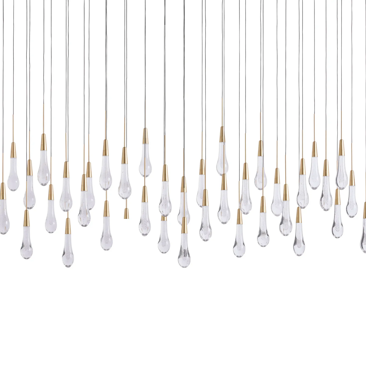 Solitaire Linear Crystal Chandelier 37"/50"/70"/87"/120"