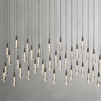 Solitaire Linear Crystal Chandelier 37"/50"/70"/87"/120"