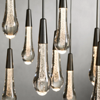 Solitaire Linear Crystal Chandelier 37"/50"/70"/87"/120"