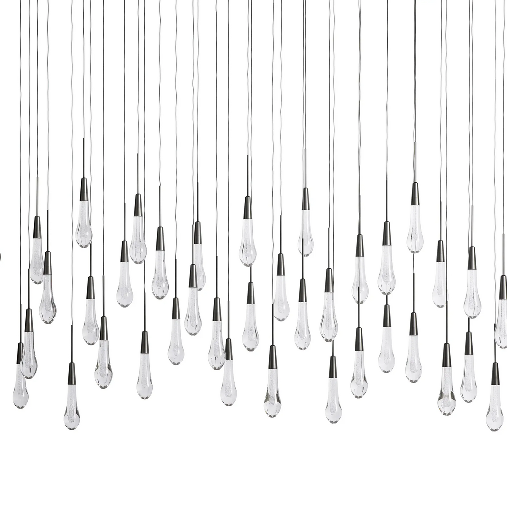 Solitaire Linear Crystal Chandelier 37"/50"/70"/87"/120"