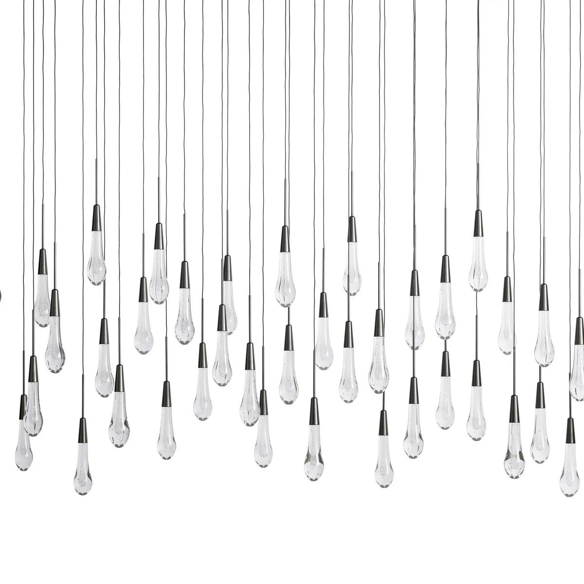 Solitaire Linear Crystal Chandelier 37"/50"/70"/87"/120"
