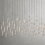 Solitaire Linear Crystal Chandelier 37"/50"/70"/87"/120"