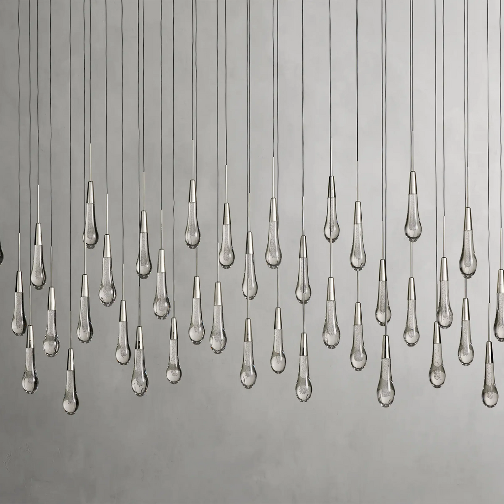 Solitaire Linear Crystal Chandelier 37"/50"/70"/87"/120"
