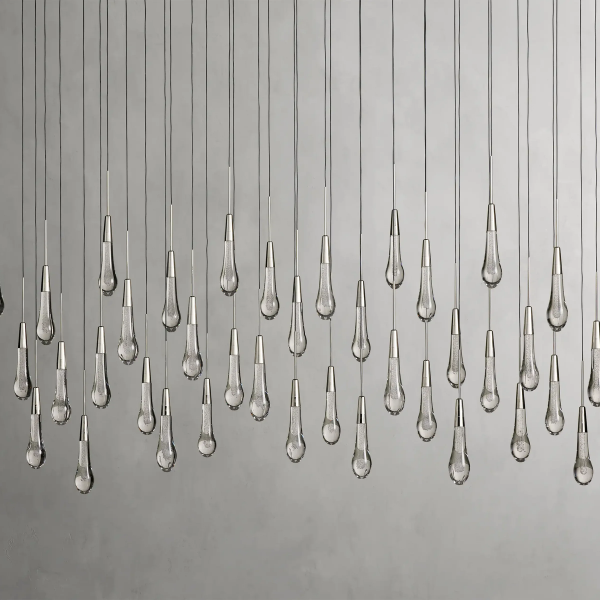 Solitaire Linear Crystal Chandelier 37"/50"/70"/87"/120"