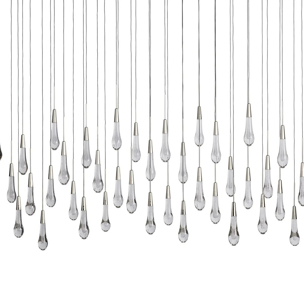 Solitaire Linear Crystal Chandelier 37"/50"/70"/87"/120"