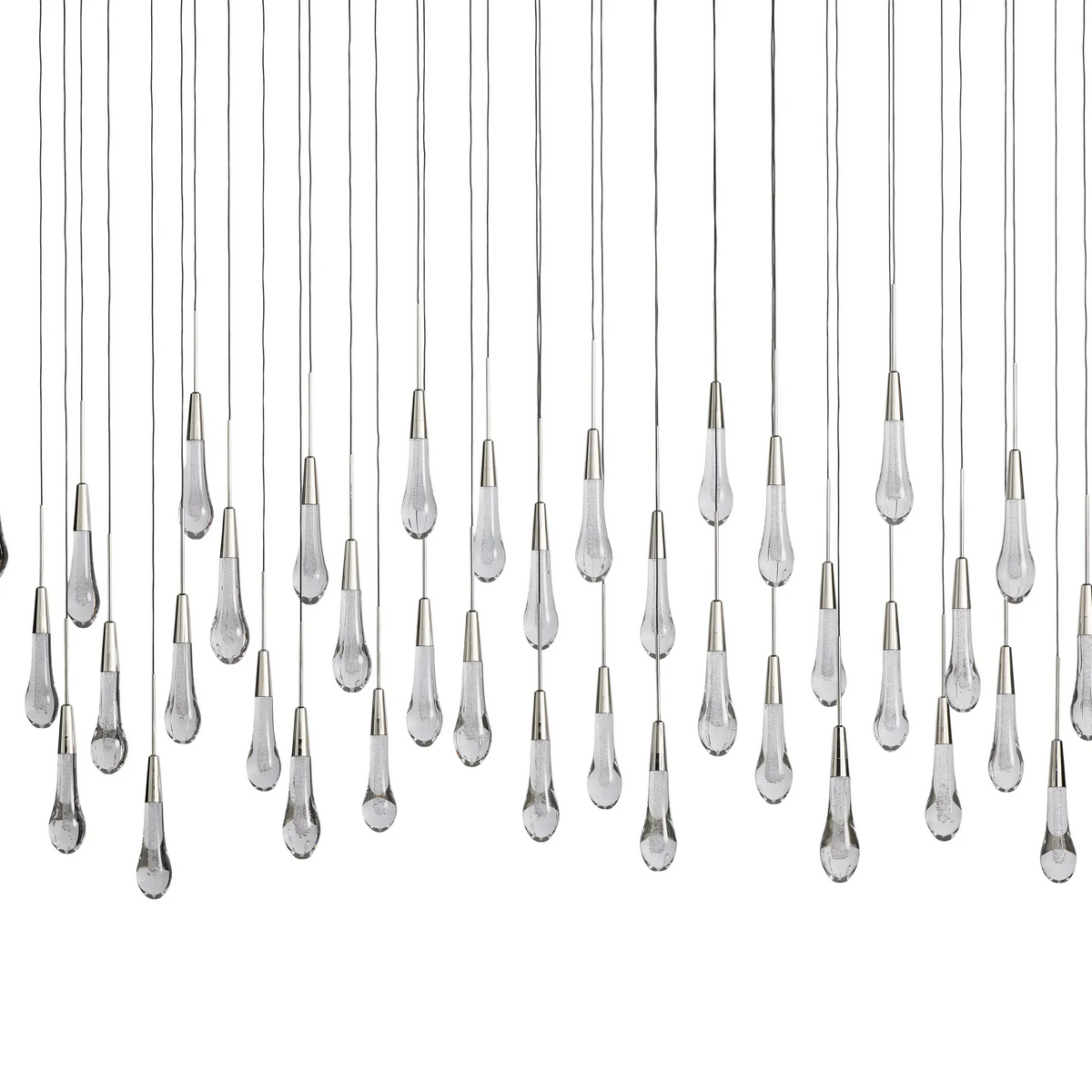 Solitaire Linear Crystal Chandelier 37"/50"/70"/87"/120"