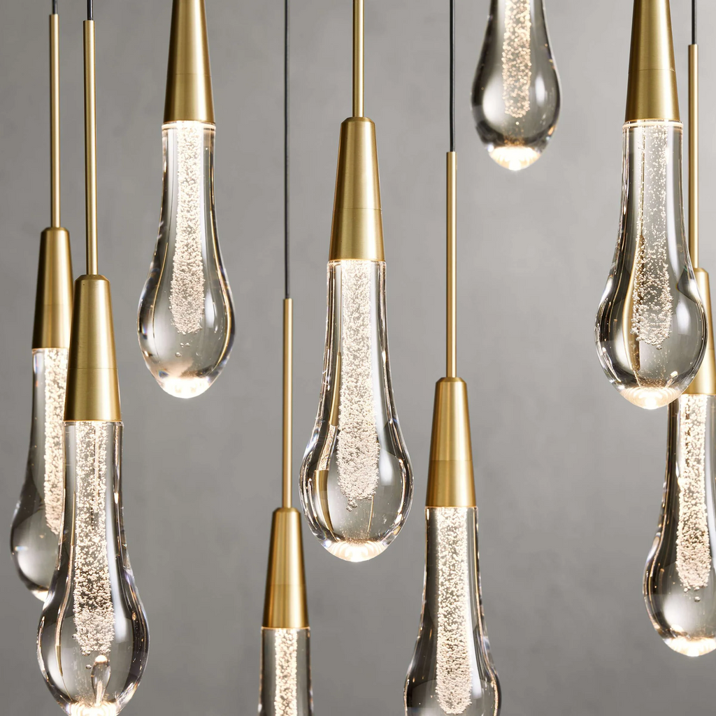 Solitaire Linear Crystal Chandelier 37"/50"/70"/87"/120"