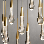 Solitaire Linear Crystal Chandelier 37"/50"/70"/87"/120"