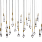 Solitaire Linear Crystal Chandelier 37"/50"/70"/87"/120"