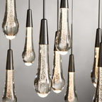 Solitaire Linear Crystal Chandelier 37"/50"/70"/87"/120"