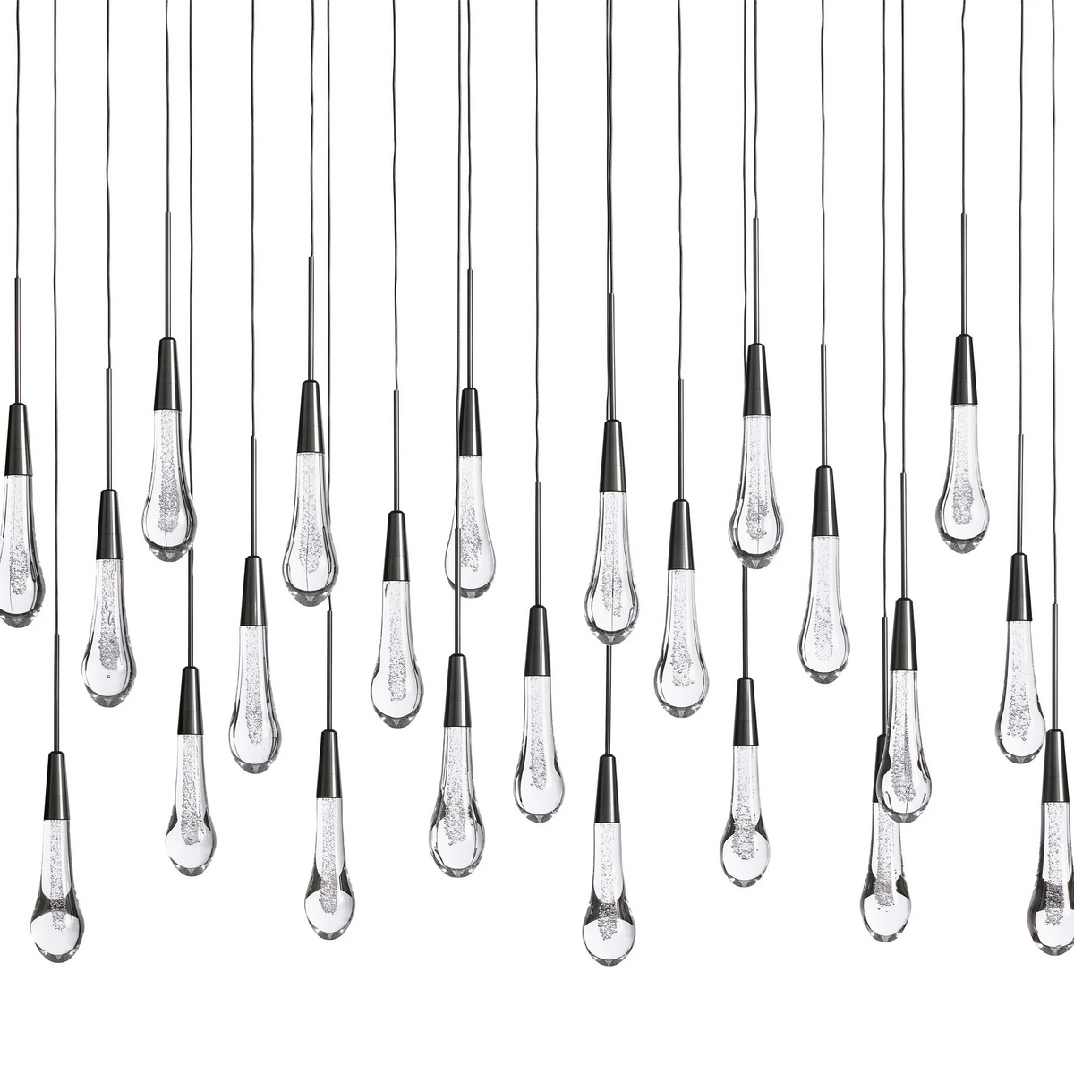 Solitaire Linear Crystal Chandelier 37"/50"/70"/87"/120"