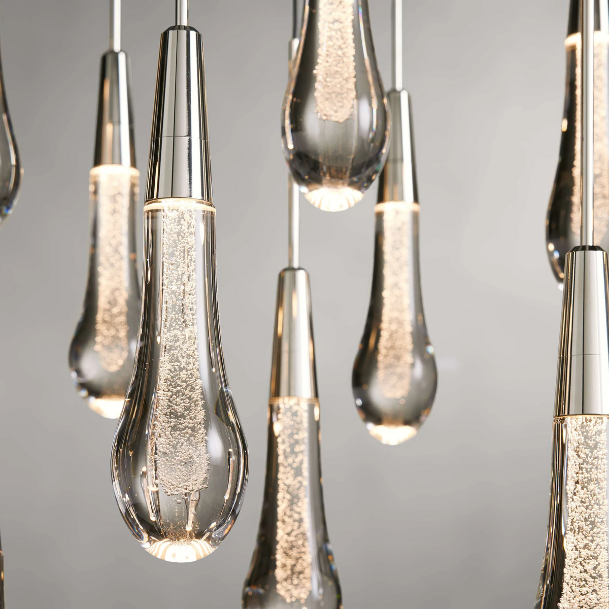 Solitaire Linear Crystal Chandelier 37"/50"/70"/87"/120"