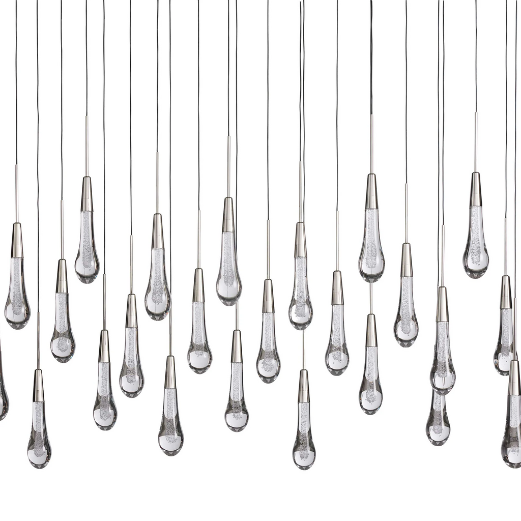 Solitaire Linear Crystal Chandelier 37"/50"/70"/87"/120"