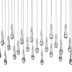 Solitaire Linear Crystal Chandelier 37"/50"/70"/87"/120"