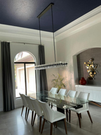 Arcachon LED Linear Crystal Chandelier 72"