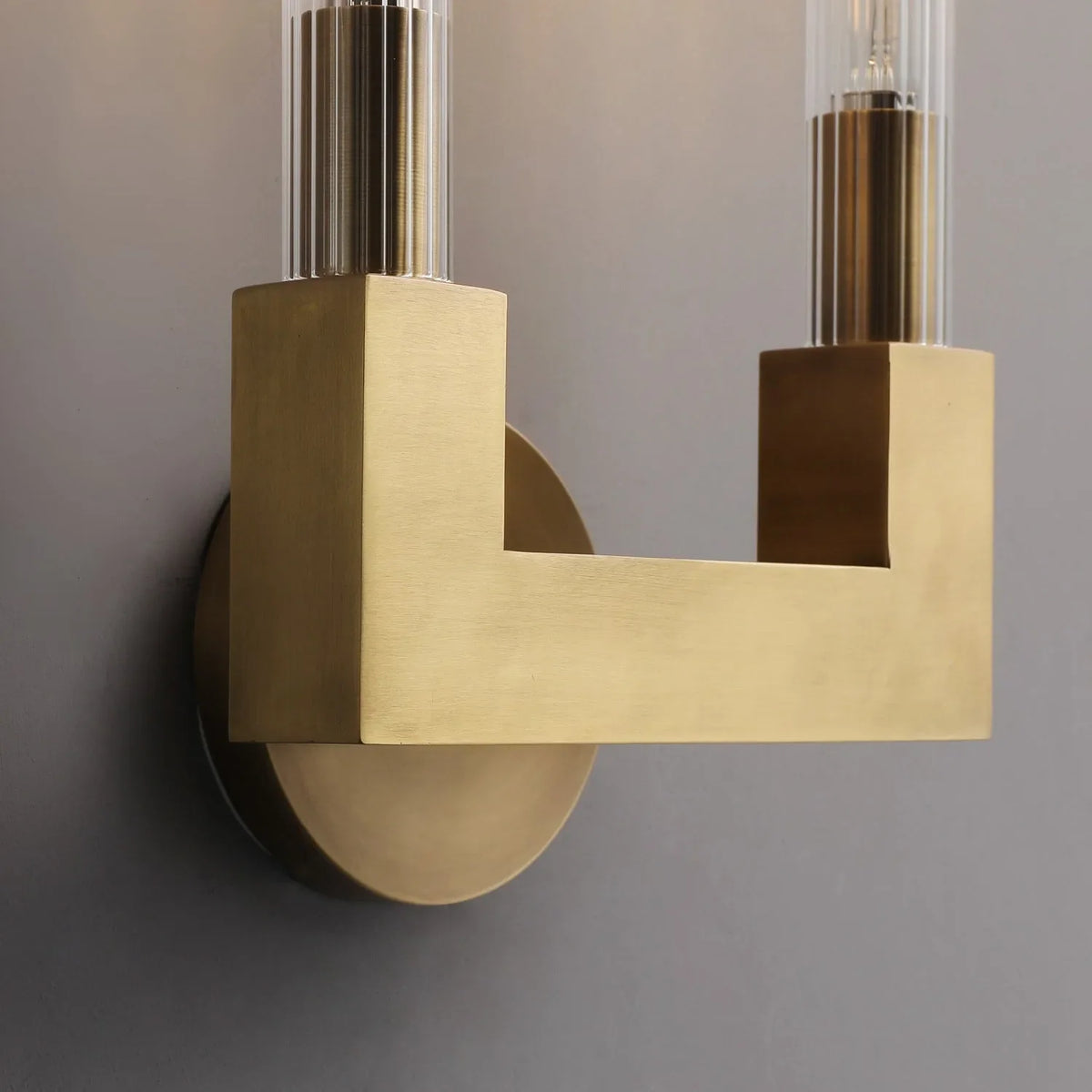 Cannele Double Candlestick Wall Sconce