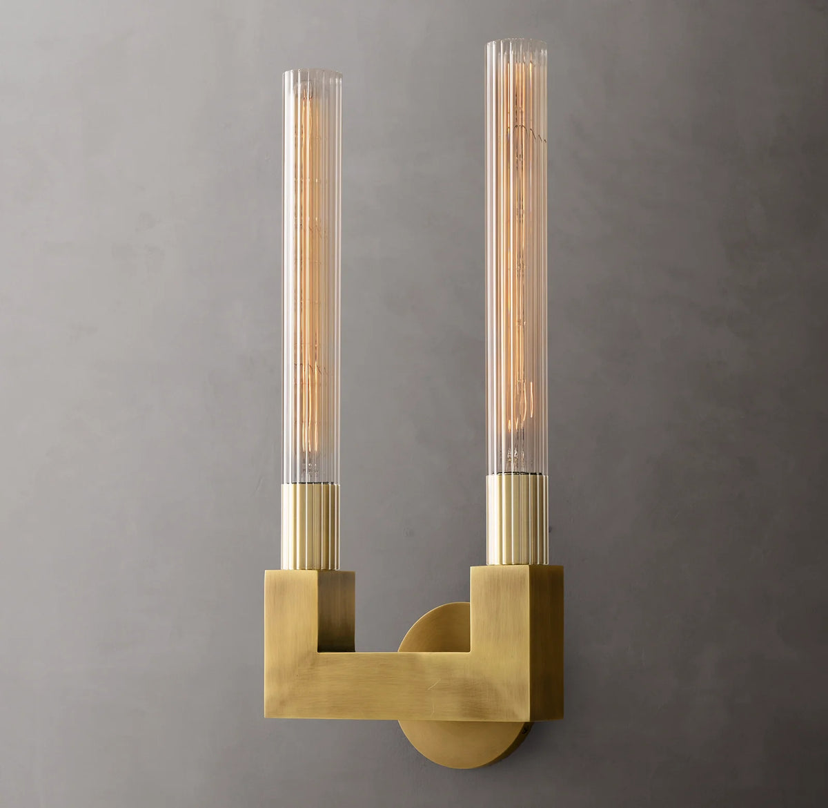 Cannele Double Candlestick Wall Sconce