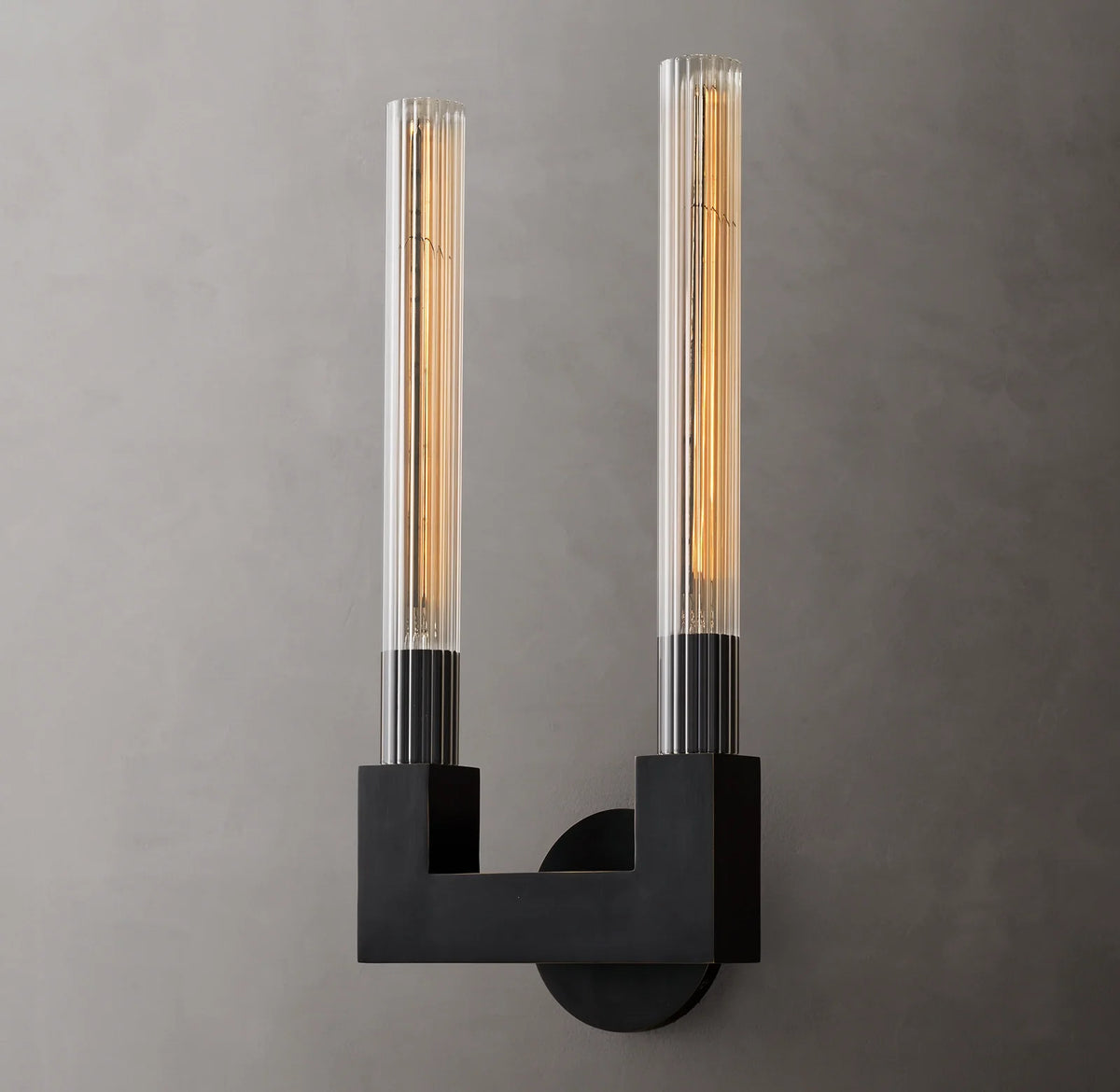 Cannele Double Candlestick Wall Sconce