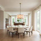 Harlow Calcite Round Chandelier 19"