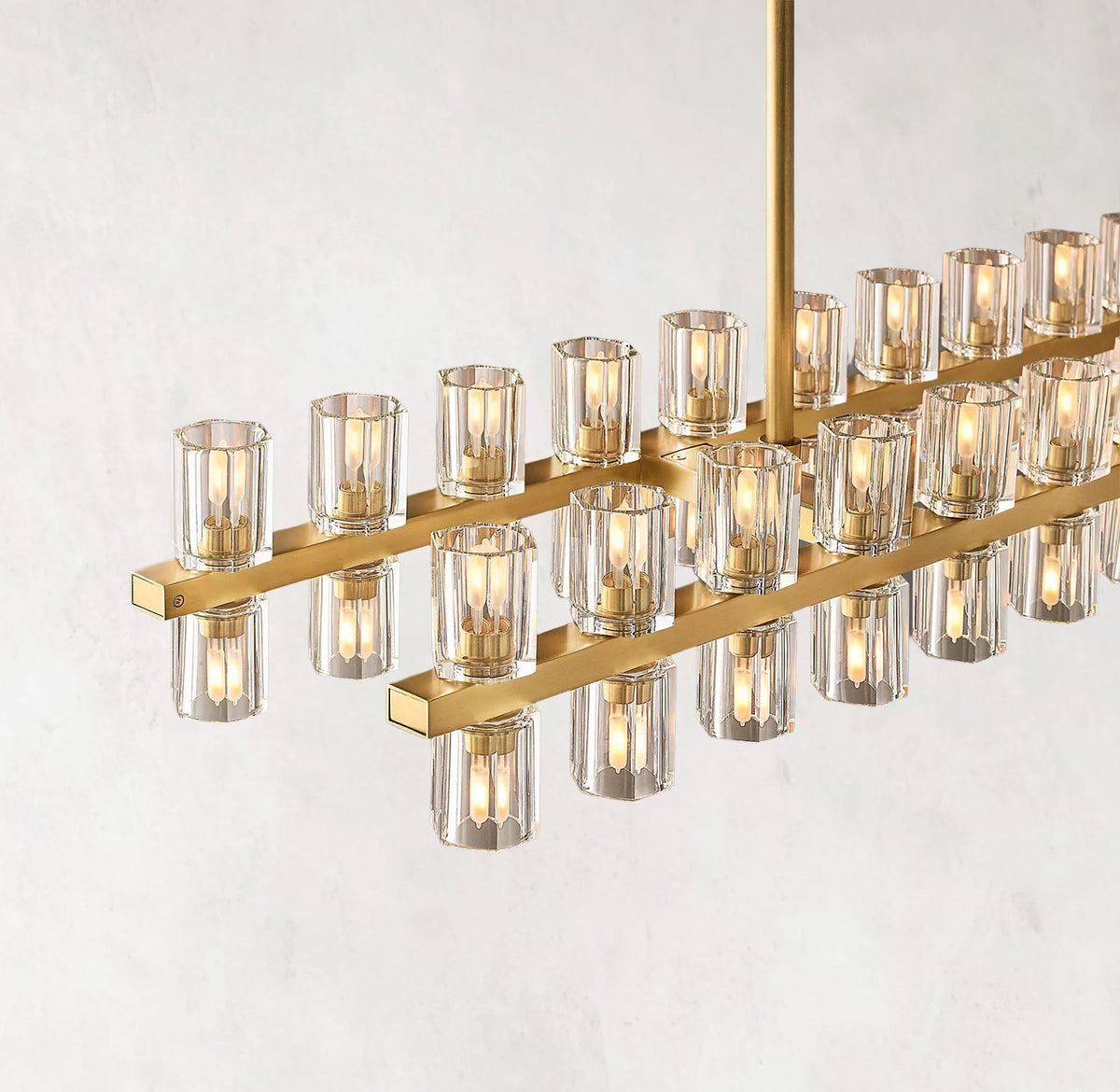 Arcachon LED Linear Crystal Chandelier 54"