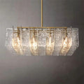 Lattice Square Glass Chandelier 48"