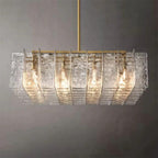 Lattice Square Glass Chandelier 48"