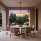 Harlow Calcite Round Chandelier 31"