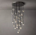 Boule De Cristal Smoke Crystal Cluster Chandelier 30"