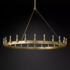 Filament Round Chandelier 50" 24-Light